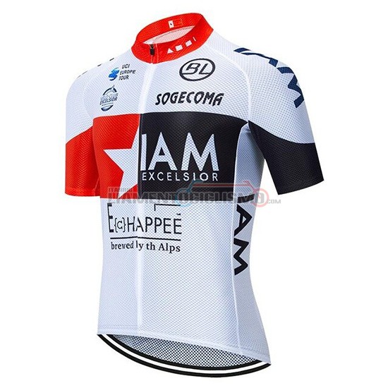 Abbigliamento Ciclismo IAM Manica Corta 2020 Bianco Rosso Nero
